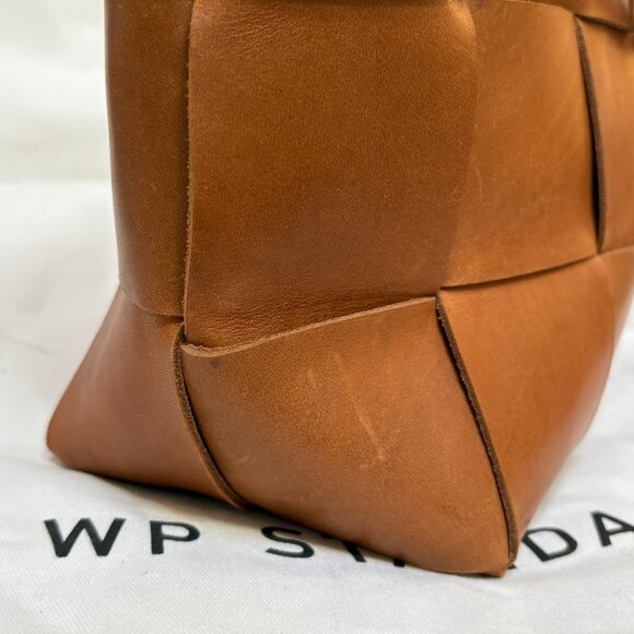 WP Standard Woven Leather Tote - Tan - Picture 6 of 15